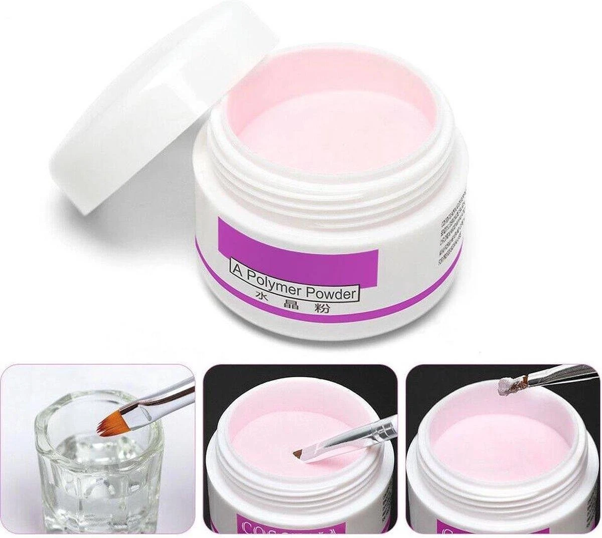 LOUZIR Acrylnagels Starterspakket- 42 Kleuren Acryl Poeders- Nagelgel- Glitters - Cadeautip 7 LOUZIR Acrylnagels Starterspakket- 42 Kleuren Acryl Poeders- Nagelgel- Glitters - Cadeautip - Afbeelding 7