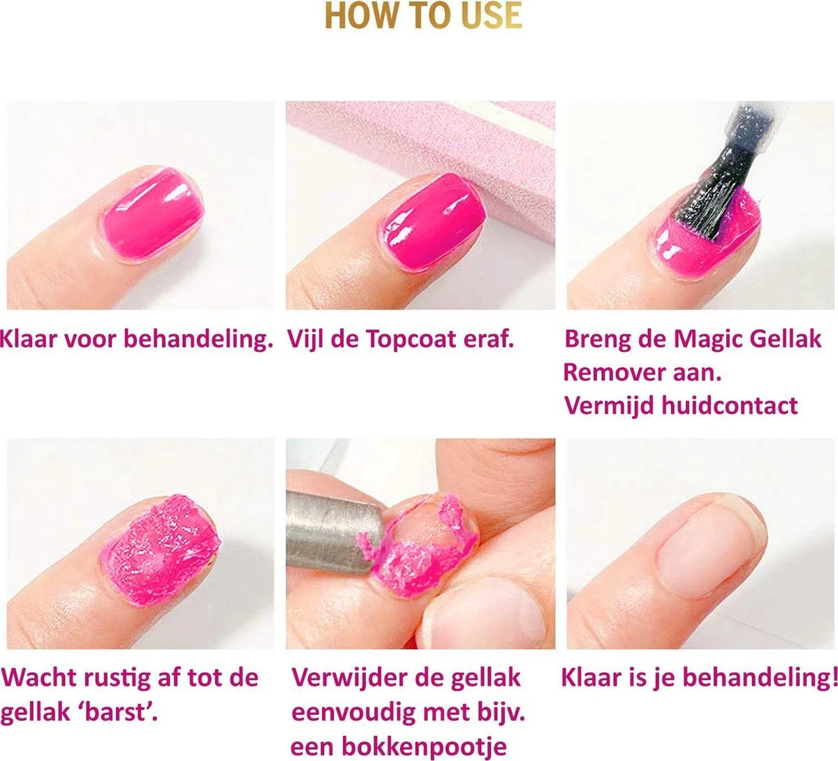 Premium Magic Soak Off Gellak Remover 2 Premium Magic Soak Off Gellak Remover - Afbeelding 2