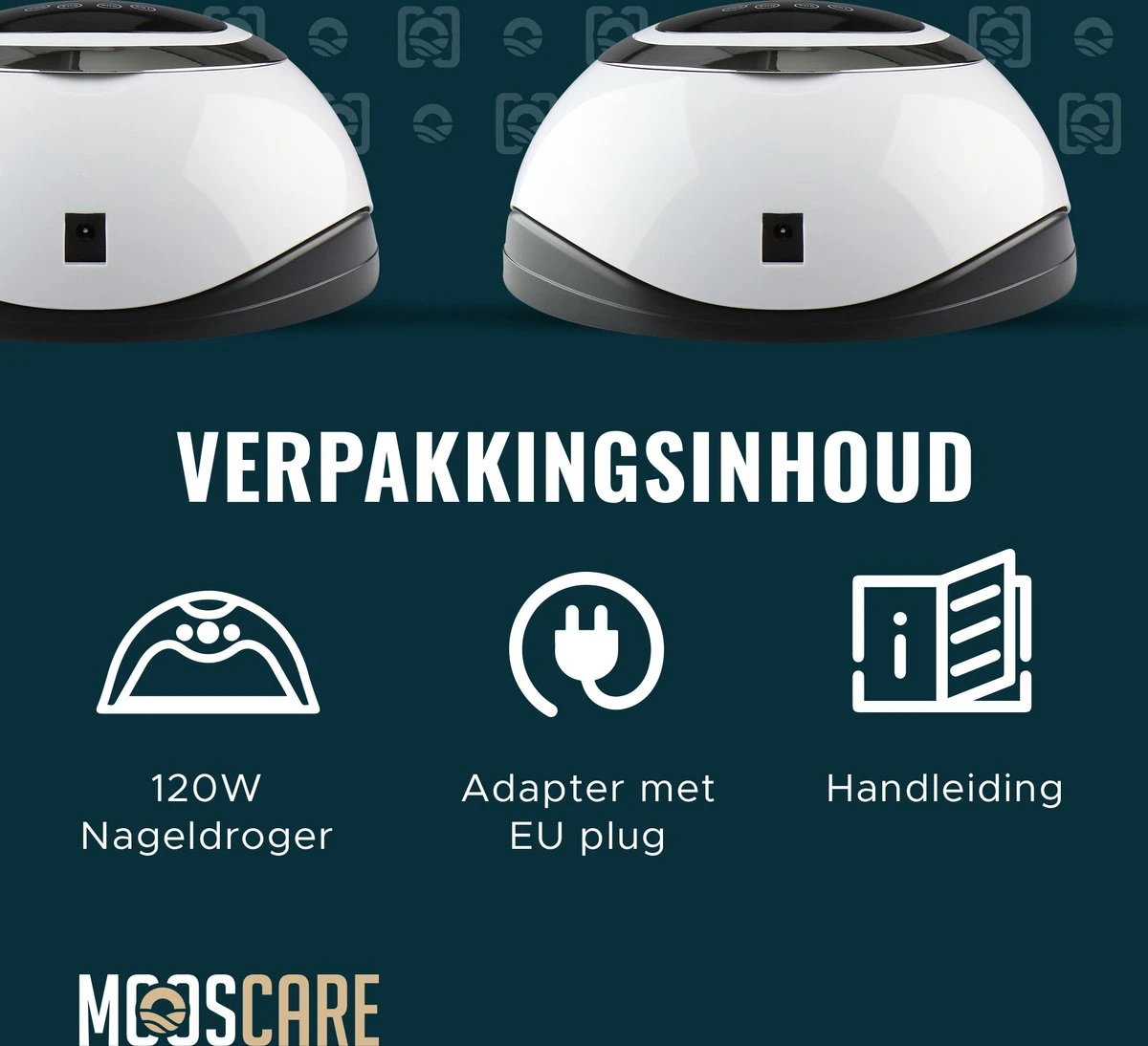 MOOSCARE 120 Watt LED Lamp Voor Gellak Nagels - UV Lamp Gelnagels - Nail Art Nagellamp - Gel Nagellak Nageldroger 8 MOOSCARE 120 Watt LED Lamp Voor Gellak Nagels - UV Lamp Gelnagels - Nail Art Nagellamp - Gel Nagellak Nageldroger - Afbeelding 8