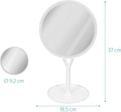 Navaris Make-up Spiegel Met Verlichting - Inclusief Kleinere Handspiegel Met 5x Vergroting - LED-verlichting Met Dim-functie - Wit -Cosmetica Winkel 1200x1110 12