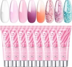 Polygel- Polygel Kit- Polygel Nagels- Polygel Starter Set - RH0594： Thin Nail File 1 Grey Nail File 1 48W White Nail Dryer Helmet Lamp 220V 1 Curved Tweezers 1 Glass Cup 1 Cuticle Fork 1 Cuticle Pusher 1 Nail Cutter 1 Dual End Nail Brush 1 8G Nail Gl -Cosmetica Winkel 1200x1114 6