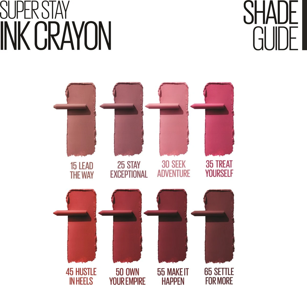 Maybelline SuperStay Ink Crayon Matte Lippenstift - 35 Treat Yourself - Roze -14 Gr 3 Maybelline SuperStay Ink Crayon Matte Lippenstift - 35 Treat Yourself - Roze -14 Gr - Afbeelding 3