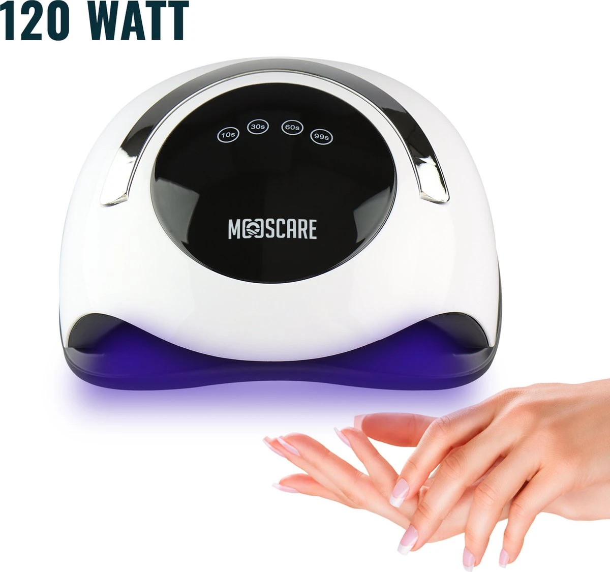 MOOSCARE 120 Watt LED Lamp Voor Gellak Nagels - UV Lamp Gelnagels - Nail Art Nagellamp - Gel Nagellak Nageldroger 1 MOOSCARE 120 Watt LED Lamp Voor Gellak Nagels - UV Lamp Gelnagels - Nail Art Nagellamp - Gel Nagellak Nageldroger