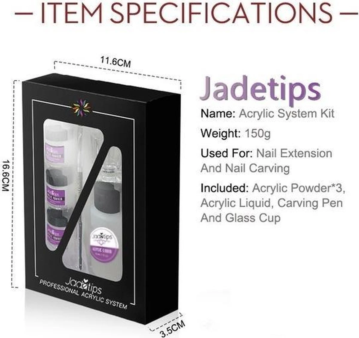 Acrylnagels Set | Nail Art | Liquid MMA Free | Wit, Roze & Transparant 11 Acrylnagels Set | Nail Art | Liquid MMA Free | Wit, Roze & Transparant - Afbeelding 11