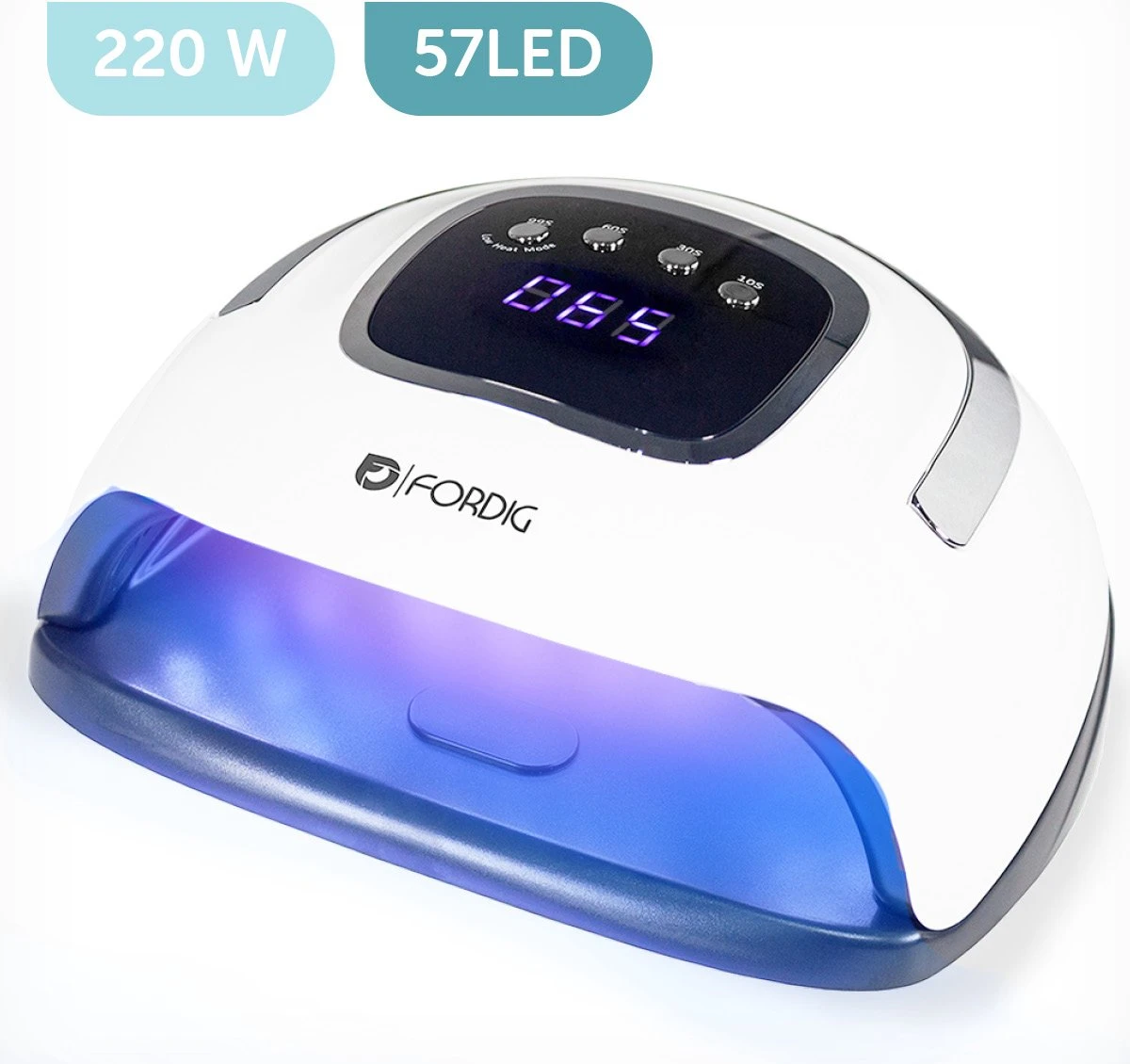 ForDig 220W Professionele Nageldroger Voor Gel Nagels - Nagellak Droger Met UV LED Lamp En Timer Voor Gelnagels - Nageldrogerlamp Met 57 LED Lampjes Voor Nagel Gellak - Geschikt Voor Manicure En Pedicure - Nagellakdroger Hard Gelpolish Builder 1 ForDig 220W Professionele Nageldroger Voor Gel Nagels - Nagellak Droger Met UV LED Lamp En Timer Voor Gelnagels - Nageldrogerlamp Met 57 LED Lampjes Voor Nagel Gellak - Geschikt Voor Manicure En Pedicure - Nagellakdroger Hard Gelpolish Builder