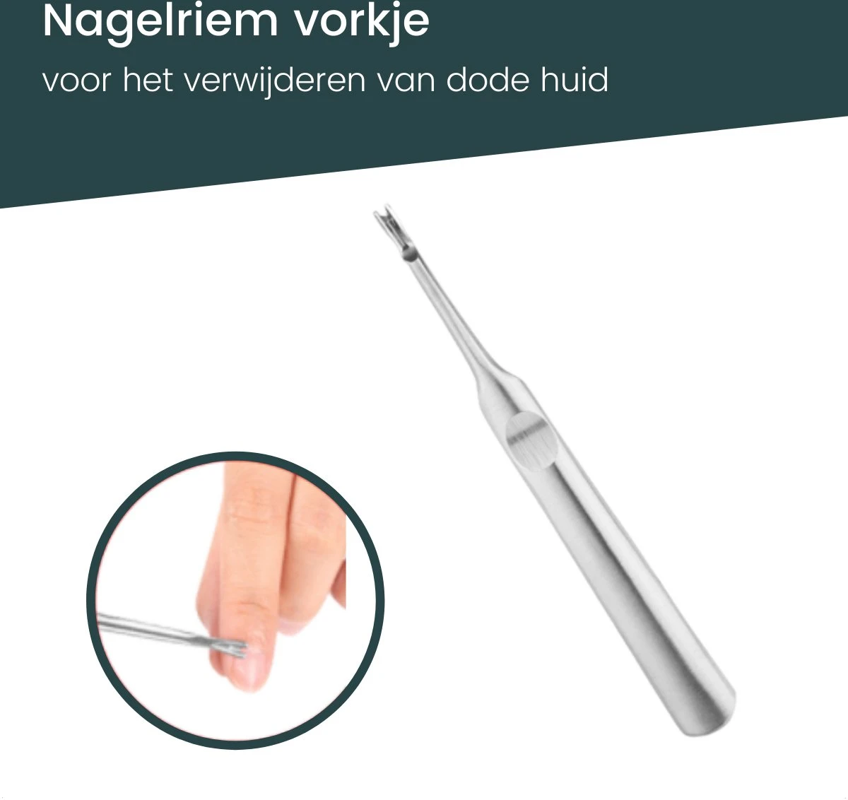 7-Delige Pedicure Set - Nagelverzorging - Nagelset Starterset - Ingegroeide Teennagel - Kalknagelproducten - Pedicuresets - RVS 4 7-Delige Pedicure Set - Nagelverzorging - Nagelset Starterset - Ingegroeide Teennagel - Kalknagelproducten - Pedicuresets - RVS - Afbeelding 4