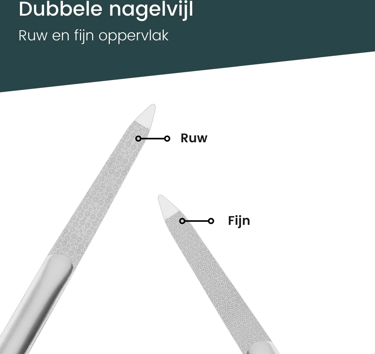 7-Delige Pedicure Set - Nagelverzorging - Nagelset Starterset - Ingegroeide Teennagel - Kalknagelproducten - Pedicuresets - RVS 7 7-Delige Pedicure Set - Nagelverzorging - Nagelset Starterset - Ingegroeide Teennagel - Kalknagelproducten - Pedicuresets - RVS - Afbeelding 7