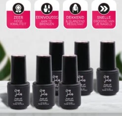 Miss Jules - 6-Delige Gellak Starterspakket - Nagellak - Kleur Rood & Roze - Glanzend & Dekkend Resultaat 13 Miss Jules - 6-Delige Gellak Starterspakket - Nagellak - Kleur Rood & Roze - Glanzend & Dekkend Resultaat -Cosmetica Winkel 1200x1138 7