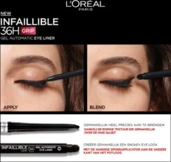 L’Oréal Paris Infallible Gel Automatic Eyeliner - 001 Intense Black 12 L’Oréal Paris Infallible Gel Automatic Eyeliner - 001 Intense Black -Cosmetica Winkel 1200x1139