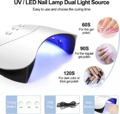 Royala E6 Gellak Starters Pakket Inclusief UV LED Lamp + Met 12 Verschillende Gellak Kleuren - Gellak Lamp – Gellac Set - Alle Benodigdheden In Eén - 300 Nail Wipes - Cleanser - Topcoat - Uitgebreid Pakket- Gel Polish Set - Gellak Set - UV LED Lamp 27 Royala E6 Gellak Starters Pakket Inclusief UV LED Lamp + Met 12 Verschillende Gellak Kleuren - Gellak Lamp – Gellac Set - Alle Benodigdheden In Eén - 300 Nail Wipes - Cleanser - Topcoat - Uitgebreid Pakket- Gel Polish Set - Gellak Set - UV LED Lamp -Cosmetica Winkel 1200x1140 8