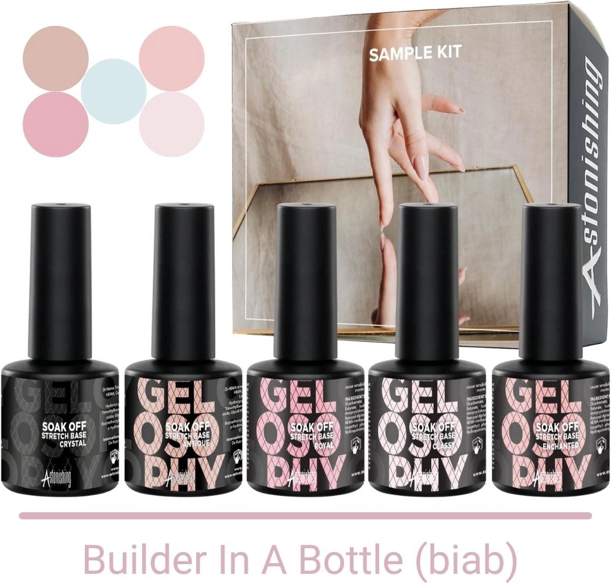 GUAPÀ® BIAB Builder Gel In A Bottle | BIAB Nagellak | Gelnagels Starterspakket | Nagellak | Gellak Pink | Builder Gel | 5 X 7 Ml BIAB Essentials Kit 1 GUAPÀ® BIAB Builder Gel In A Bottle | BIAB Nagellak | Gelnagels Starterspakket | Nagellak | Gellak Pink | Builder Gel | 5 X 7 Ml BIAB Essentials Kit