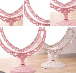 Merkloos Makeup Spiegel - Dubbelzijdig - Luxe - Draagbaar - Reis Make-up Spiegel - Roze -Cosmetica Winkel 1200x1149 10