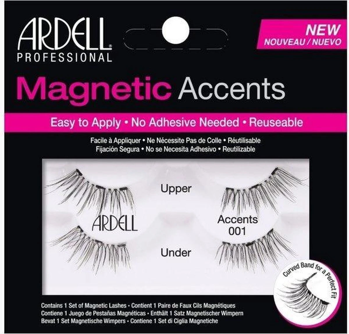 Ardell Professional Magnetic Double Strip Accents Lashes - 001 Accents - Magnetische Nepwimpers - Set Kunstwimpers - Zwart 9 Ardell Professional Magnetic Double Strip Accents Lashes - 001 Accents - Magnetische Nepwimpers - Set Kunstwimpers - Zwart - Afbeelding 9