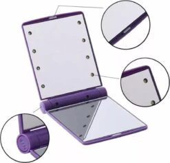 Compacte Make-up Spiegel- LED Mirror- Inklapbaar Met Verlichting- Draagbare Mini Make-up Spiegel 11 Compacte Make-up Spiegel- LED Mirror- Inklapbaar Met Verlichting- Draagbare Mini Make-up Spiegel -Cosmetica Winkel 1200x1151 12