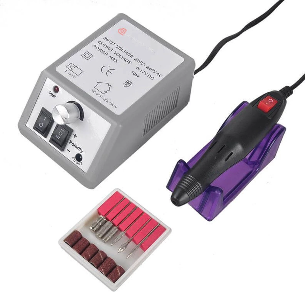 Merkloos Elektrische Nagelvijl Manicure Pedicure Tool Machine 6 Bits, Professionele Nagelfrees Machine Set; Mercedes2000 - Multistrobe 2 Merkloos Elektrische Nagelvijl Manicure Pedicure Tool Machine 6 Bits, Professionele Nagelfrees Machine Set; Mercedes2000 - Multistrobe - Afbeelding 2