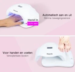 LifeGoods Nageldroger - Voor Gelnagels - 36 LED's - 54W 12 LifeGoods Nageldroger - Voor Gelnagels - 36 LED's - 54W -Cosmetica Winkel 1200x1153 7