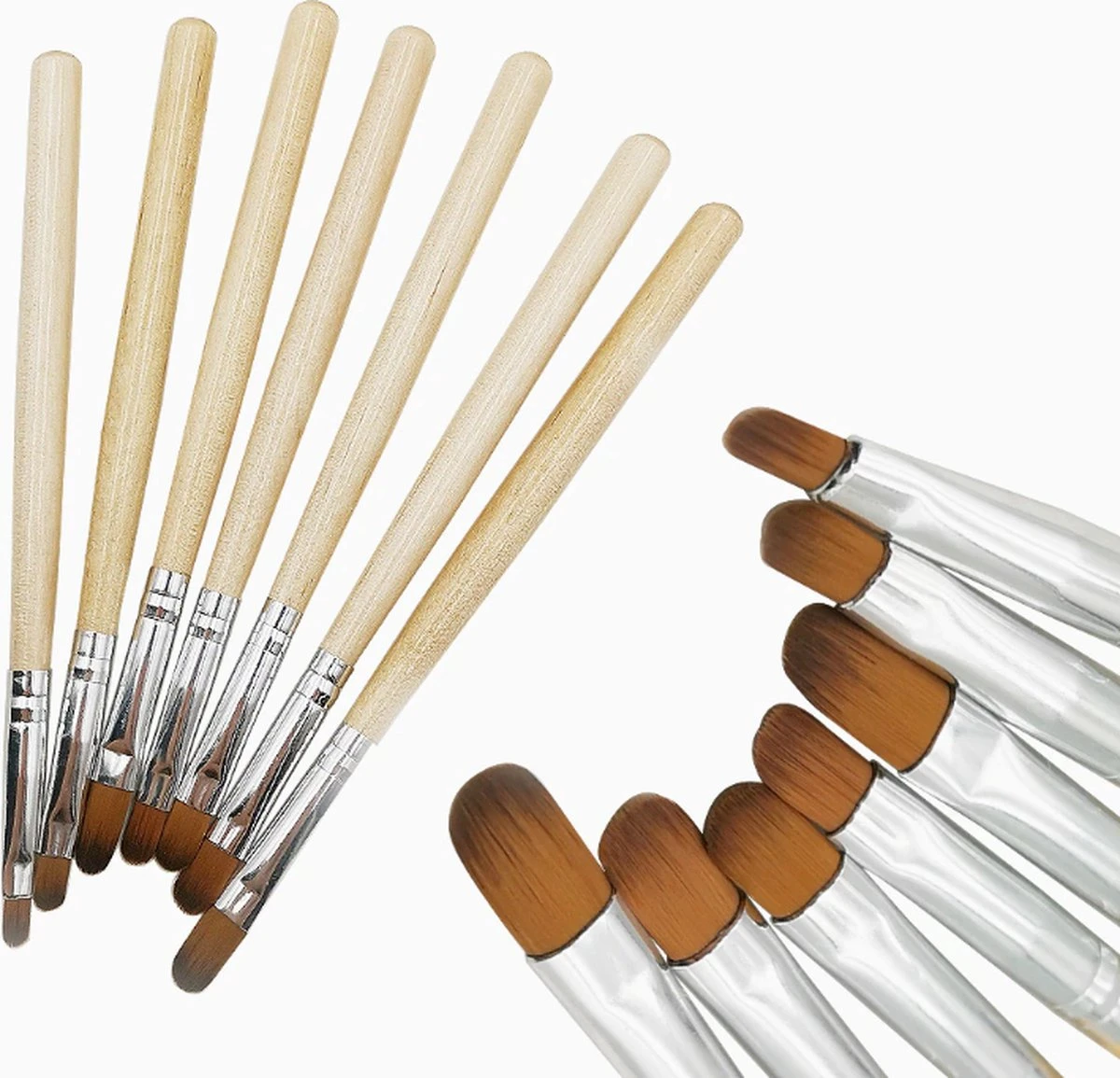 Kunstnagel Penselen Set - Acryl - Gel - Polygel - Gellak - Hoge Kwaliteit - 7 Maten - Kwast - Nepnagels - Gratis Verzenden 2 Kunstnagel Penselen Set - Acryl - Gel - Polygel - Gellak - Hoge Kwaliteit - 7 Maten - Kwast - Nepnagels - Gratis Verzenden - Afbeelding 2