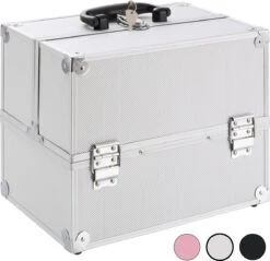 AREBOS Cosmetica Koffer - Beauty Case - Cosmetica Trolley - 15 L - Zilber 14 AREBOS Cosmetica Koffer - Beauty Case - Cosmetica Trolley - 15 L - Zilber -Cosmetica Winkel 1200x1163 14