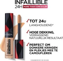 L'Oréal Paris - Infaillible More Than Concealer - 328.5 Crème Brûlée -Langhoudende Concealer Met Een Hoge Dekking - 11ml -Cosmetica Winkel 1200x1164 42