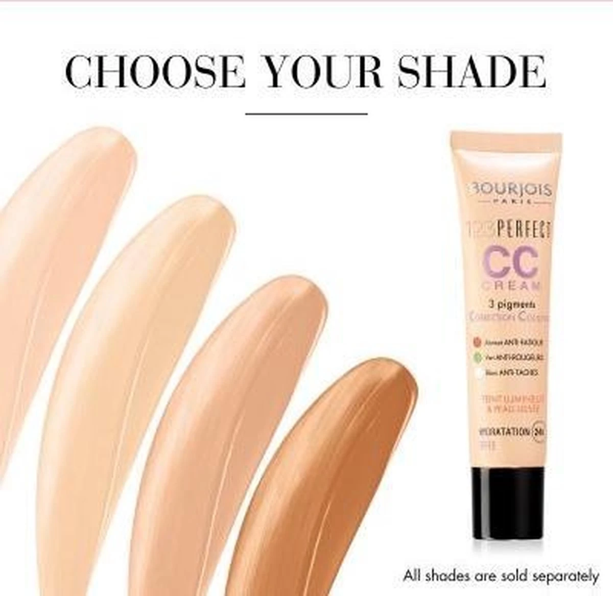 Bourjois 123 Perfect CC Cream - 033 Beige Rosé 6 Bourjois 123 Perfect CC Cream - 033 Beige Rosé - Afbeelding 6