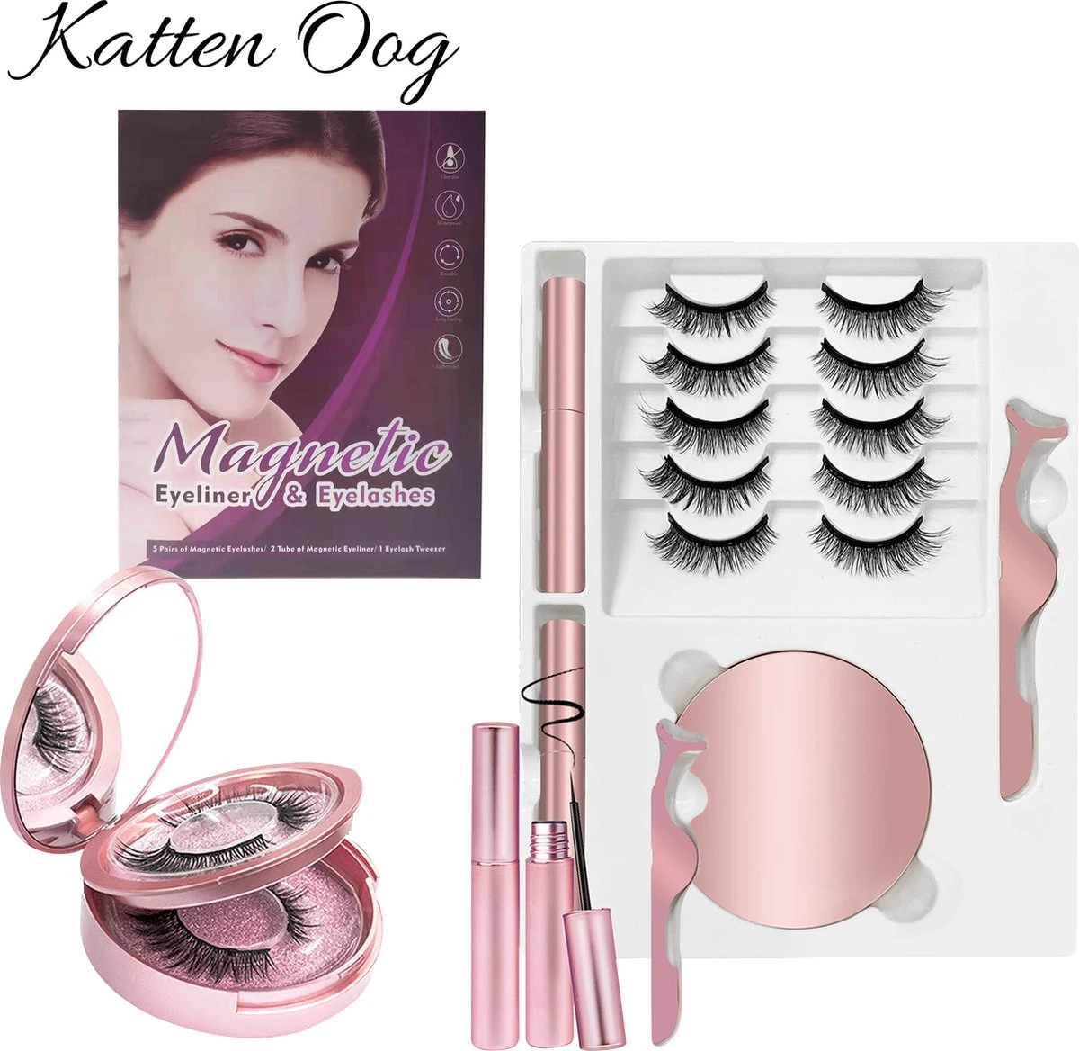 Merkloos Magnetische Wimpers - Katten Oog - Magnetische Nep Wimpers Met 2 Magnetic Eyeliners En Applicator - Valse Wimpers - Magnetic Lashes - Magnetische Wimpers Set 1 Merkloos Magnetische Wimpers - Katten Oog - Magnetische Nep Wimpers Met 2 Magnetic Eyeliners En Applicator - Valse Wimpers - Magnetic Lashes - Magnetische Wimpers Set