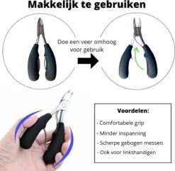 Nagelschaar Inclusief Nagelvijl - Nageltang Voor Harde Teennagels - Nagelknipper Tegen Kalknagels - Harde Nagels - Pedicureset - Manicureset Teennagelknipper - Teennagelschaar -Cosmetica Winkel 1200x1169 9