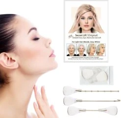 Face Lift Tape - Licht Haar - Facelift Zonder Chirurgie - Instant Eyes, Face And Neck Lift - Blond/wit/licht Haar - 40 Stuks - Transparent -Cosmetica Winkel 1200x1170 64