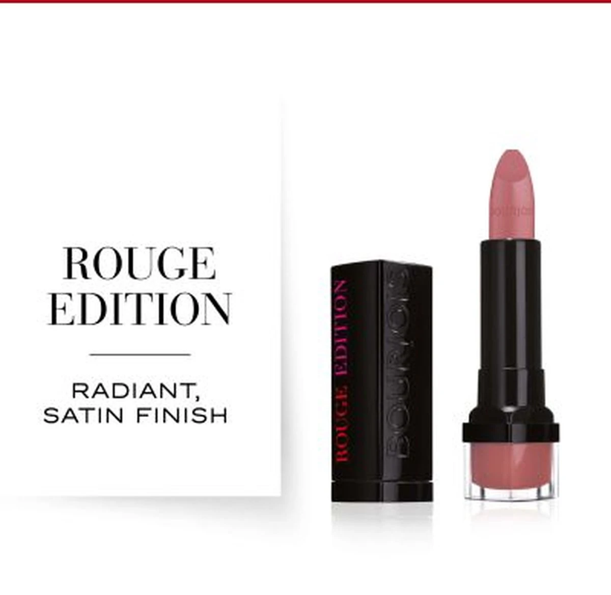 Bourjois Rouge Edition Lippenstift - 04 Rose Tweed 2 Bourjois Rouge Edition Lippenstift - 04 Rose Tweed - Afbeelding 2