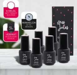 Miss Jules - 6-Delige Gellak Starterspakket - Nagellak - Kleur Rood, Zwart & Glitter - Glanzend & Dekkend Resultaat 20 Miss Jules - 6-Delige Gellak Starterspakket - Nagellak - Kleur Rood, Zwart & Glitter - Glanzend & Dekkend Resultaat -Cosmetica Winkel 1200x1172 14