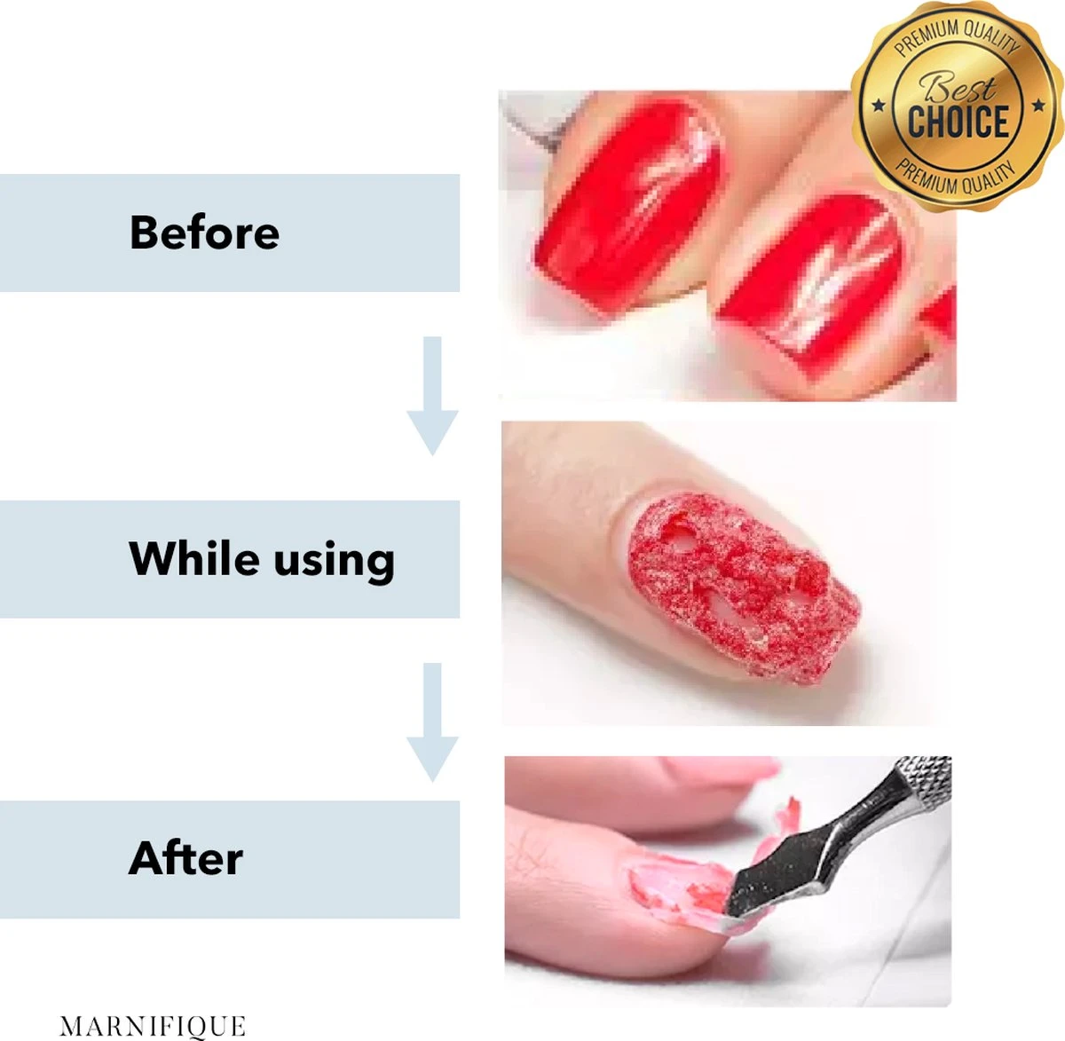 Marnifique® - NEW FORMULA - Gellak Cream Remover Set 30 Ml - Gel Polish Remover - Gellak Remover - Gel Polish - Gellak Verwijderen - Gellak Verwijderaar - Nagellak Remover - BIAB Remover - Vijl - Aceton 2 Marnifique® - NEW FORMULA - Gellak Cream Remover Set 30 Ml - Gel Polish Remover - Gellak Remover - Gel Polish - Gellak Verwijderen - Gellak Verwijderaar - Nagellak Remover - BIAB Remover - Vijl - Aceton - Afbeelding 2