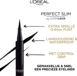 L’Oréal Paris Superliner Perfect Slim - Intense Black - Zwarte Pen Eyeliner - 4.7 Ml -Cosmetica Winkel 1200x1181