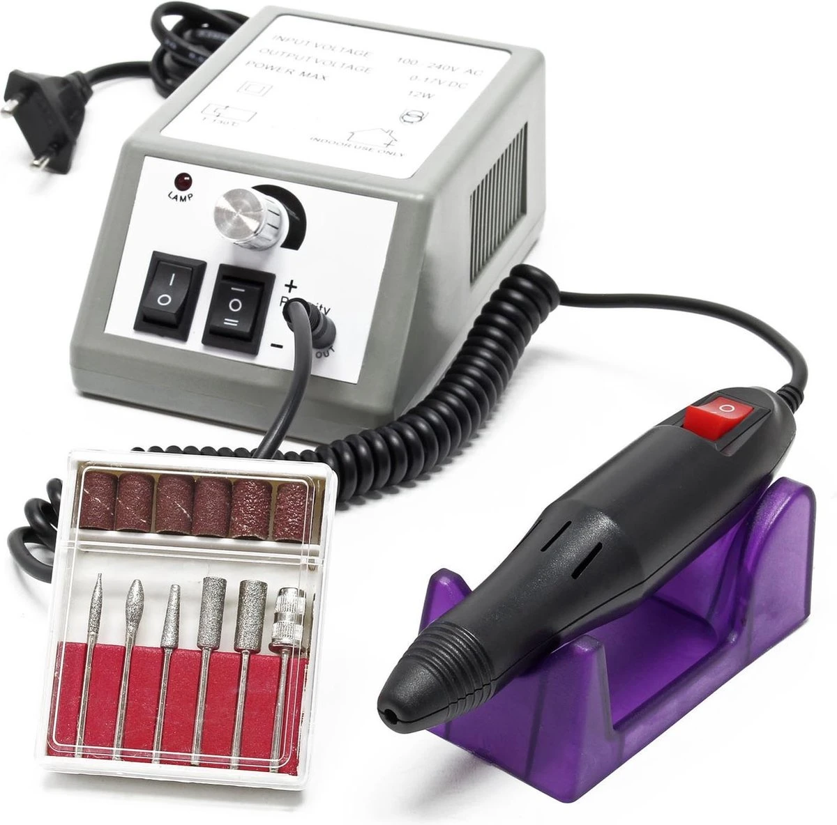 Merkloos Elektrische Nagelvijl Manicure Pedicure Tool Machine 6 Bits, Professionele Nagelfrees Machine Set; Mercedes2000 - Multistrobe 1 Merkloos Elektrische Nagelvijl Manicure Pedicure Tool Machine 6 Bits, Professionele Nagelfrees Machine Set; Mercedes2000 - Multistrobe