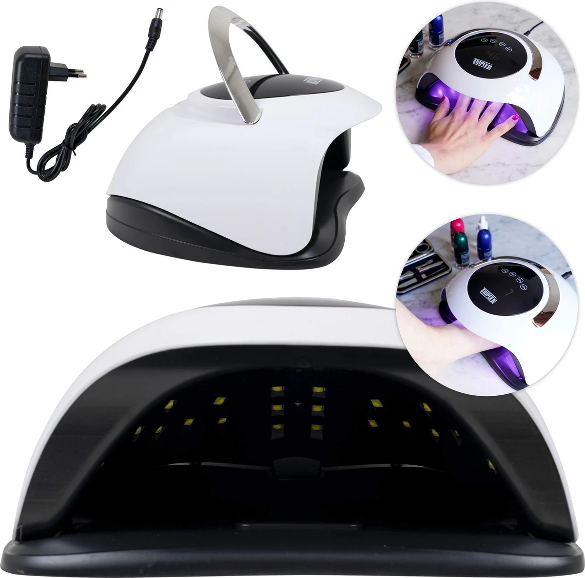 Triple J® UV Lamp Gelnagels - Nageldroger - Nagellamp - Automatische Timer - 36 LEDs - Wit 1 Triple J® UV Lamp Gelnagels - Nageldroger - Nagellamp - Automatische Timer - 36 LEDs - Wit
