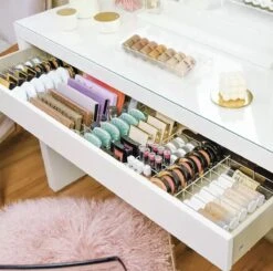 Jumanah® Collections "Sorted" MALM - Toilettafel -Volledige Lade - Make Up Organizer - Ladeverdeler - Lade Organizer - Transparant - Acryl - Kunststof -Cosmetica Winkel 1200x1188 25