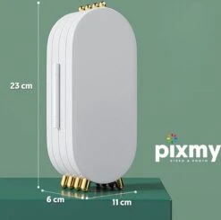 PIXMY® - Wit - Sieradenhouder - Oorbellenrekje - Sieradenrekje - Sieraden Organizer - Sieraden Doos - Sieraden Opbergen -Cosmetica Winkel 1200x1191 36