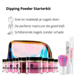Dipping Powder Starter Kit - 8 Kleuren - Roze - Dip Poeder - Acryl Nagels - Dip Nagels - Meest Complete Starterspakket - Nagel Poeder - MTSSII - -Cosmetica Winkel 1200x1192 28