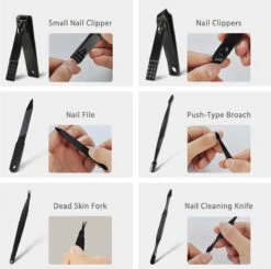 Nagelknipper Set - Pedicureset - 15 Delige - Roestvrij Staal - Met Draagkoffer - Geel Zwart 10 Nagelknipper Set - Pedicureset - 15 Delige - Roestvrij Staal - Met Draagkoffer - Geel Zwart -Cosmetica Winkel 1200x1192 29