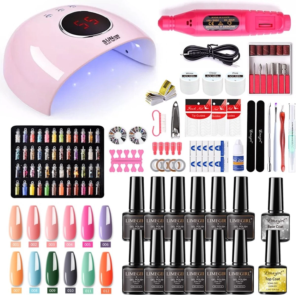 Merkloos Gelnagels Starterspakket - Gellak Starterspakket - Inclusief: Lamp, Automatische Feil En Veel Meer 1 Merkloos Gelnagels Starterspakket - Gellak Starterspakket - Inclusief: Lamp, Automatische Feil En Veel Meer