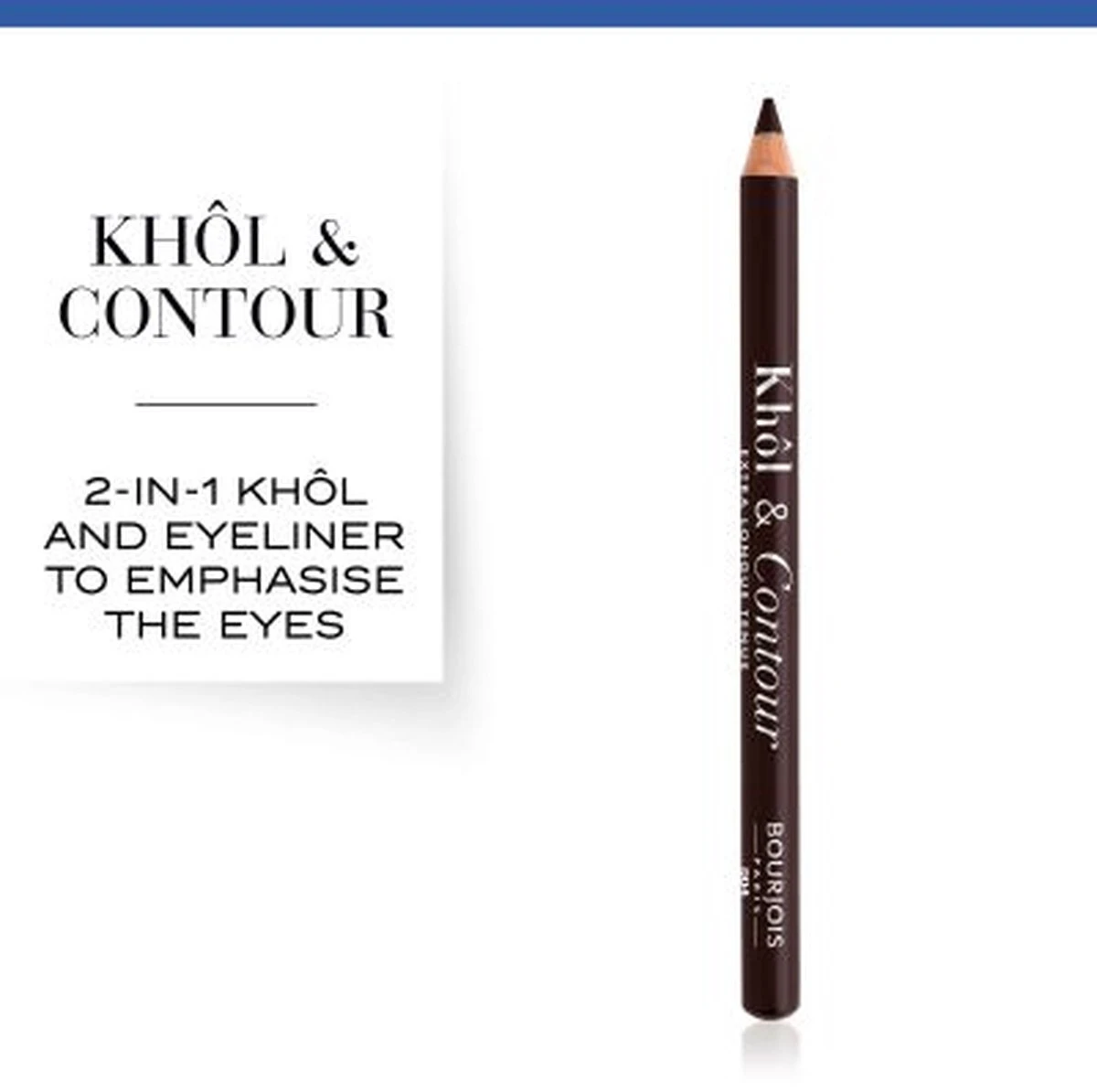 Bourjois Khol & Contour Extra Long Wear Oogpotlood - 004 Brun-Dépendante 2 Bourjois Khol & Contour Extra Long Wear Oogpotlood - 004 Brun-Dépendante - Afbeelding 2