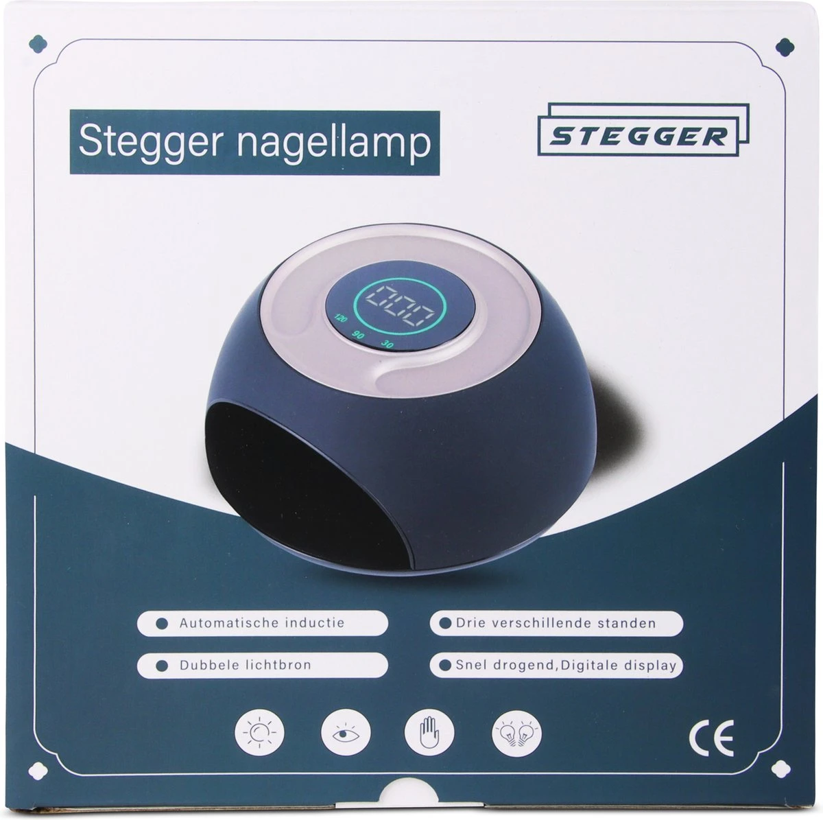 Stegger - LED/UV Nagellamp - Tafellamp Nagelstyliste - Nagellamp Voor Gel Nagellak - 120W - 42 Ingebouwde LED's 4 Stegger - LED/UV Nagellamp - Tafellamp Nagelstyliste - Nagellamp Voor Gel Nagellak - 120W - 42 Ingebouwde LED's - Afbeelding 4