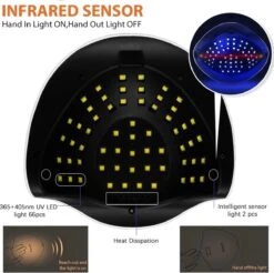 2022 Nageldroger - 280W/66 LEDs - Nagellamp - Nieuw Nageldroger - Wit/Zwart - Manicure/Pedicure Handen En Voeten - Gellak - Gelnagels - Acrylnagels - Top Coat - Matte Top Coat - Led Nagellamp - Uv Nagellamp - Nagels - Nagellak Droger - Tafellamp -Cosmetica Winkel 1200x1196 26