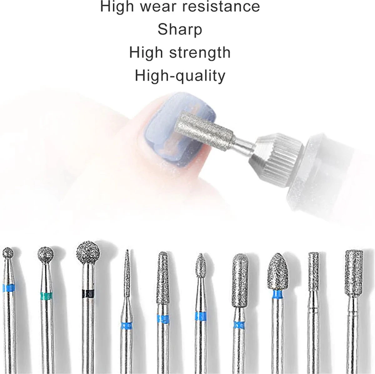 Elektrische Nagelvijl/ Nagelfrees - Inclusief 6 Vijlen - Nagelfrees Machine Voor Slijpen / Snijden / Polijsten - Manicure / Pedicure Nagel Vijlmachine - Verzorging Voor Nagels / Handen / Voeten 4 Elektrische Nagelvijl/ Nagelfrees - Inclusief 6 Vijlen - Nagelfrees Machine Voor Slijpen / Snijden / Polijsten - Manicure / Pedicure Nagel Vijlmachine - Verzorging Voor Nagels / Handen / Voeten - Afbeelding 4