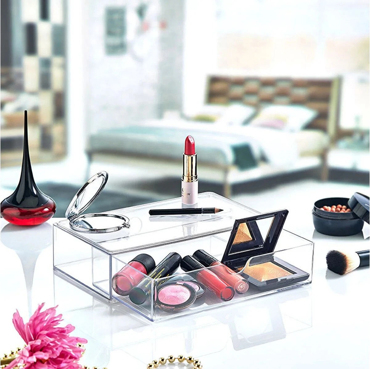 Box Up Make-Up Lade Organizer - Lade Module - Modulair - Transparant 5 Box Up Make-Up Lade Organizer - Lade Module - Modulair - Transparant - Afbeelding 5