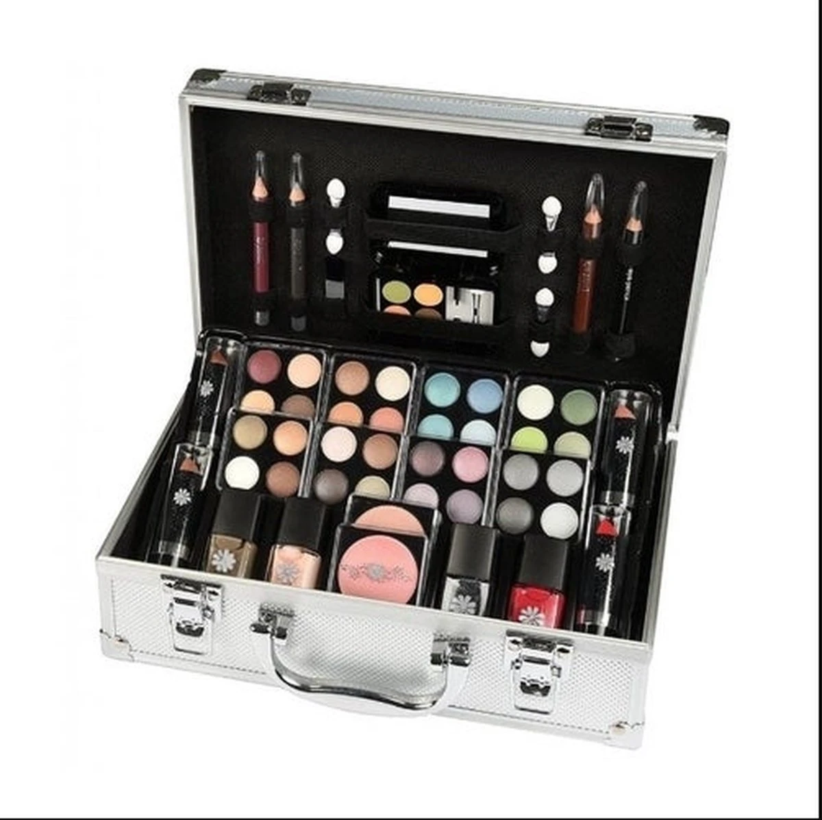 Make Up Koffer Gevuld | Cosmetics Make-Up Set 51-Delig | Make Up | Make Up Koffer Met Inhoud | Make Up Koffer 3 Make Up Koffer Gevuld | Cosmetics Make-Up Set 51-Delig | Make Up | Make Up Koffer Met Inhoud | Make Up Koffer - Afbeelding 3