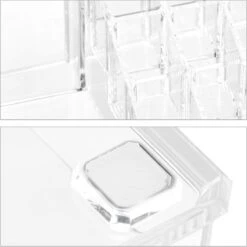 Relaxdays Make-up Organizer Klein - Stapelbaar - Sieradendoosje - Cosmetica - Opbergbox - Doorzichtig -Cosmetica Winkel 1200x1198 103