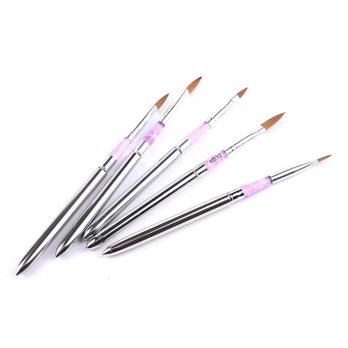 Kwalitatieve Acryl Penseel - Nageldecoratie Pen - #6 Pink Diamond 4 Kwalitatieve Acryl Penseel - Nageldecoratie Pen - #6 Pink Diamond - Afbeelding 4