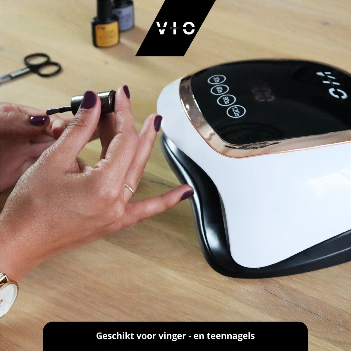 VIO V1 Nageldroger Voor Gellak Met 2M Lang Snoer - Manicure En Pedicure - Krachtige 168 Watt UV Lampen - Nagelstudio 5 VIO V1 Nageldroger Voor Gellak Met 2M Lang Snoer - Manicure En Pedicure - Krachtige 168 Watt UV Lampen - Nagelstudio - Afbeelding 5