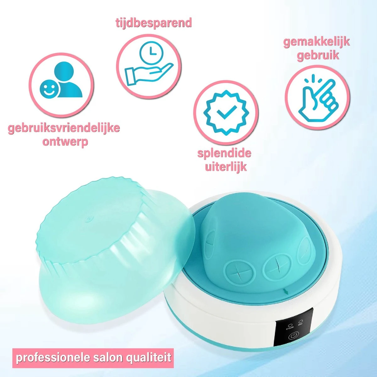 LOUVRO Stoom Nagellak Remover - Nagellak Verwijderaar En Nail Polish Verwijderaar - Stoom Nagellak Remover Machine - Nagel Steamer - Nagel Remover 2 LOUVRO Stoom Nagellak Remover - Nagellak Verwijderaar En Nail Polish Verwijderaar - Stoom Nagellak Remover Machine - Nagel Steamer - Nagel Remover - Afbeelding 2