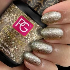 Pink Gellac - Diva Gold - Gellak - Vegan - Goud - Glitter - 15ml -Cosmetica Winkel 1200x1200 1606