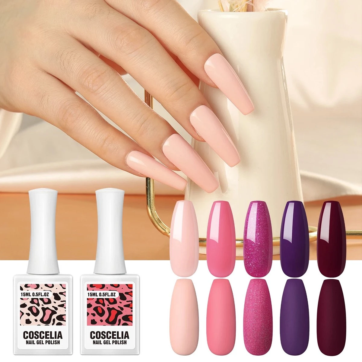 Gellak - Gellak Startersset 5 Kleuren - Gellak - Gellak Set - Premium UV Lamp 48W - Manicure - Nagellak - Nail Art - Zomerse Kleuren Gel Polish - Nagellakset - Gellakset 4 Gellak - Gellak Startersset 5 Kleuren - Gellak - Gellak Set - Premium UV Lamp 48W - Manicure - Nagellak - Nail Art - Zomerse Kleuren Gel Polish - Nagellakset - Gellakset - Afbeelding 4